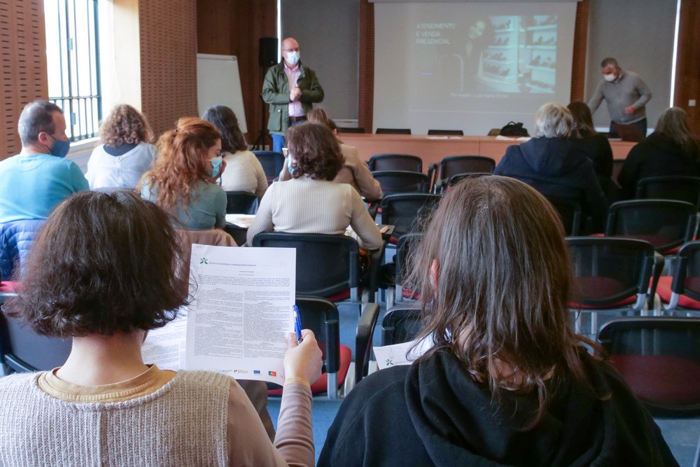 Atendimento Presencial de Vendas - ação de formação Mercado do Livramento - plano de formação 2022 para tecido empresarial do concelho de Setúbal