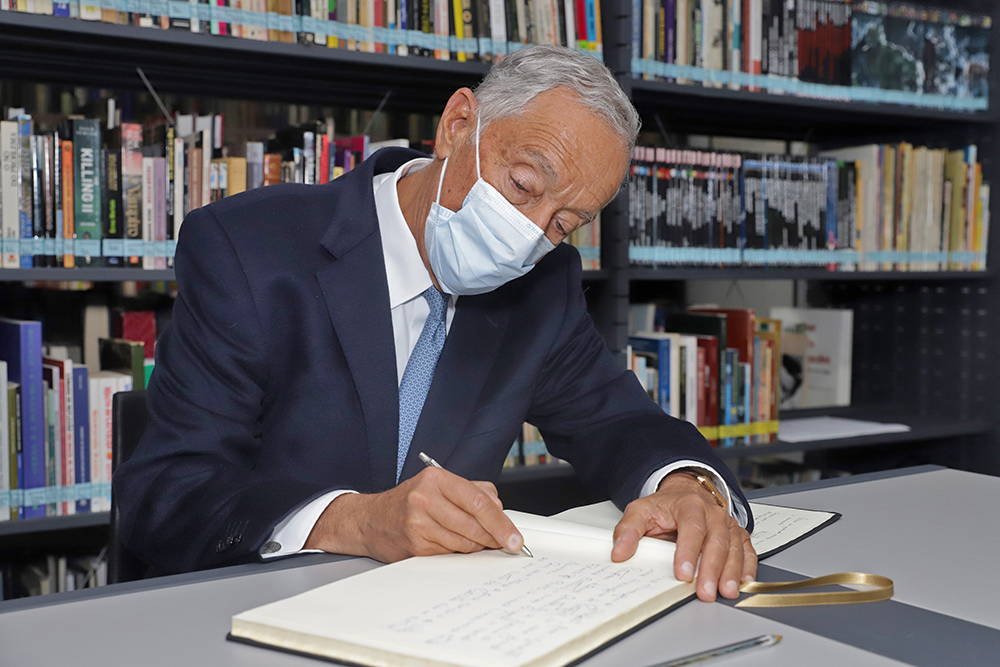 Presidente da República Marcelo Rebelo de Sousa visita Casa das Imagens