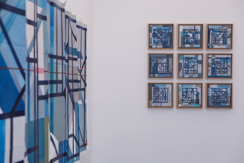 Pedro Besugo expõe 'Blue Grid' na Casa da Cultura