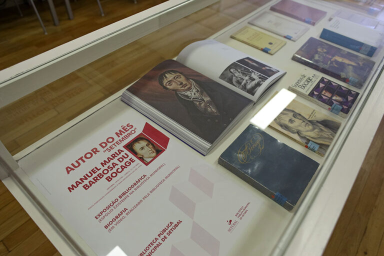 Comemorações Bocagianas 2022 - Exposição Bocage Vida e Obra - Autor do Mês - Biblioteca