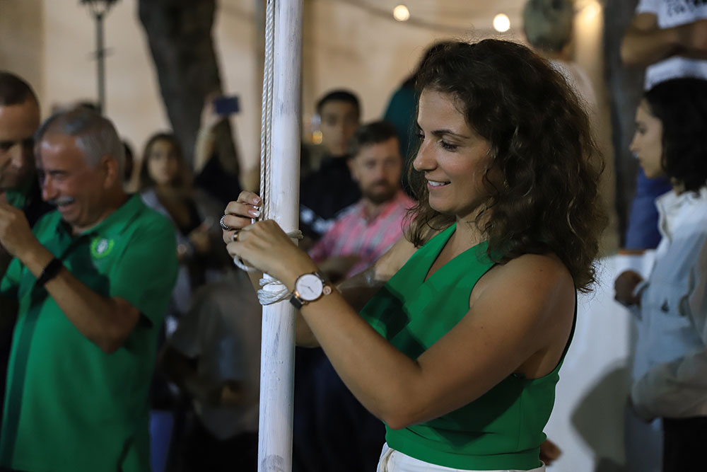 Presidente da Junta de Freguesia de Azeitão, Sónia Paulo, nas Festas de Nossa Senhora da Saúde, em Vila Fresca de Azeitão