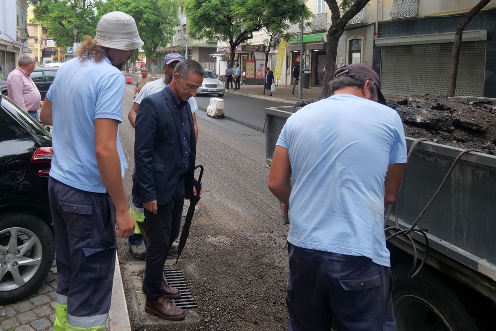 Plano de repavimentações no concelho. Vereador Carlos Rabaçal.