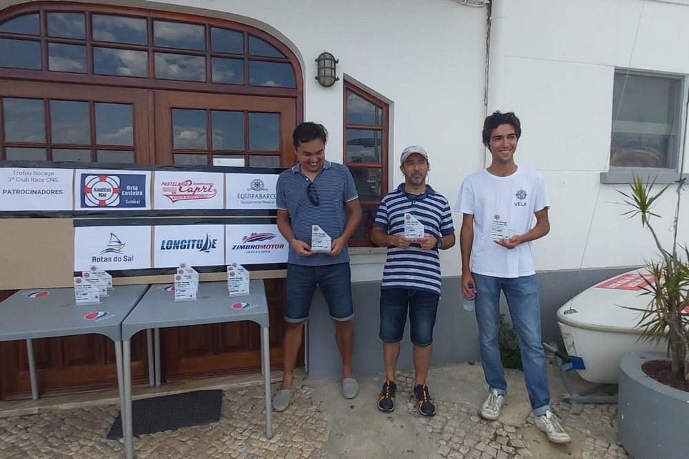 Troféu Bocage 3.ª Club Race. Premiados na Classe Laser Radial
