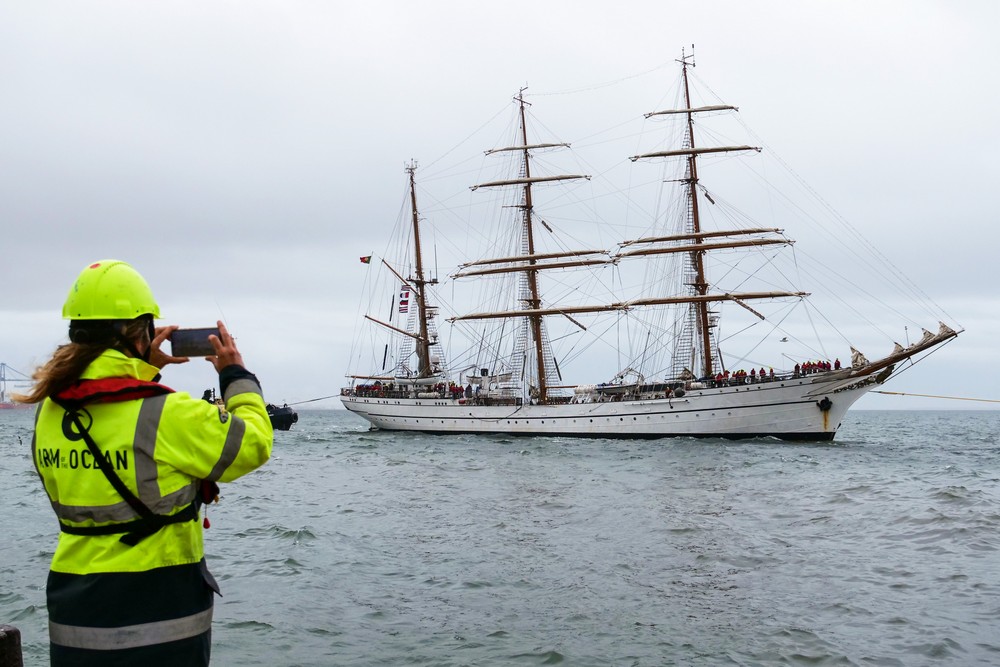 Semana do Mar 2022 - Chegada do navio-escola Sagres - Cais 2 do porto de Setúbal
