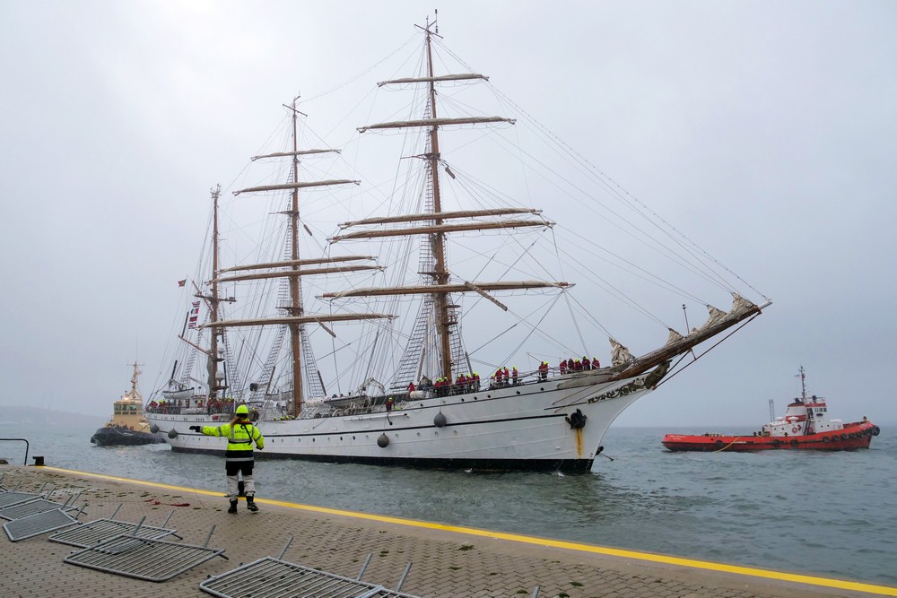 Semana do Mar 2022 - Chegada do navio-escola Sagres - Cais 2 do porto de Setúbal