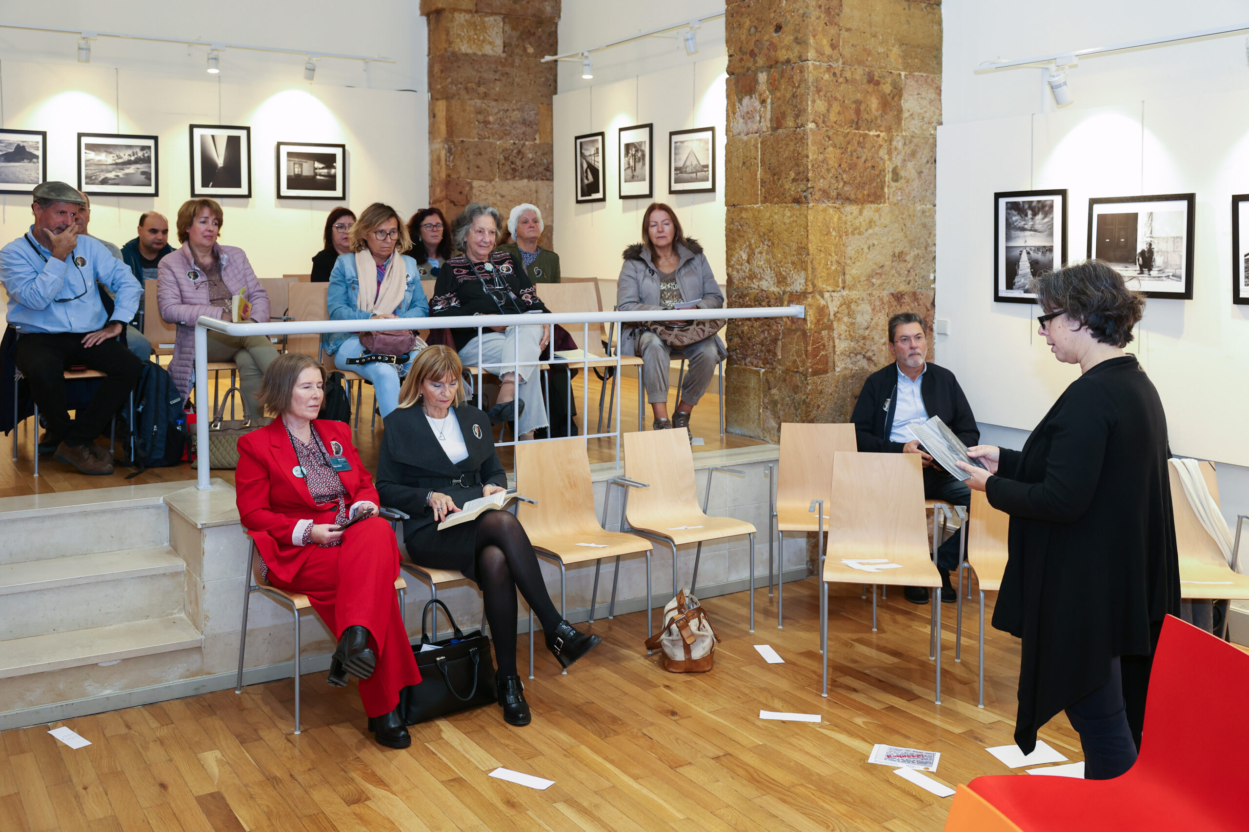 Maratona Saramaguiana, evento realizado na Biblioteca Pública Municipal, inserido nas comemorações do centenário de José Saramago em Setúbal.