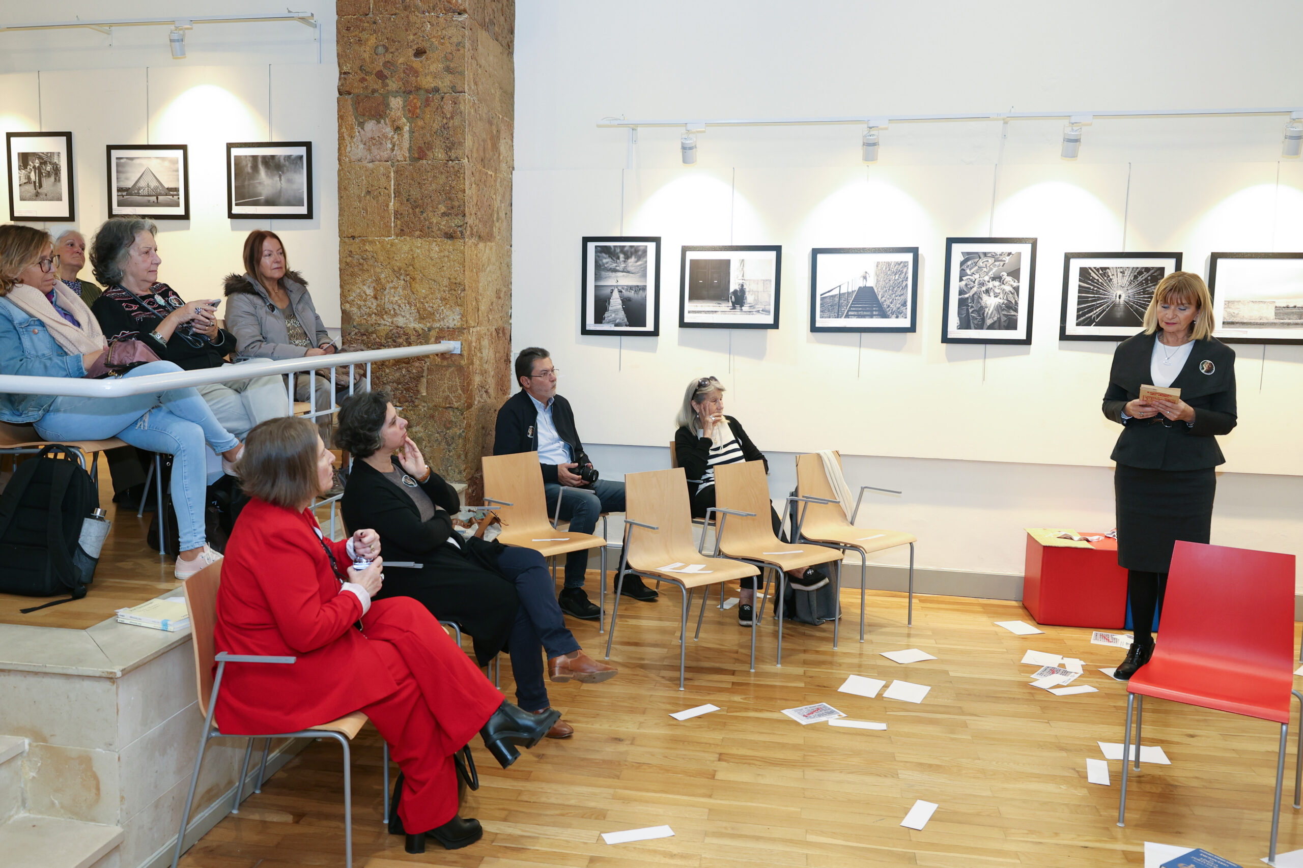 Maratona Saramaguiana, evento realizado na Biblioteca Pública Municipal, inserido nas comemorações do centenário de José Saramago em Setúbal.