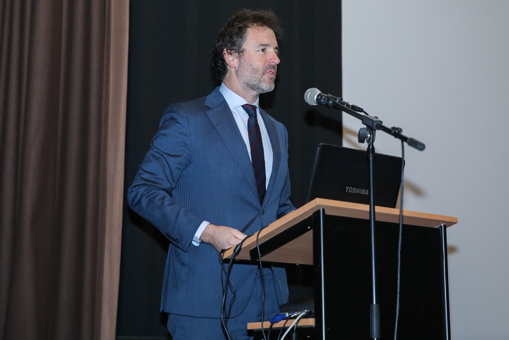 Vereador da Câmara Municipal de Setúbal, Pedro Pina, na abertura do I Encontro Nacional de Serviços Educativos de Bibliotecas e Museus.