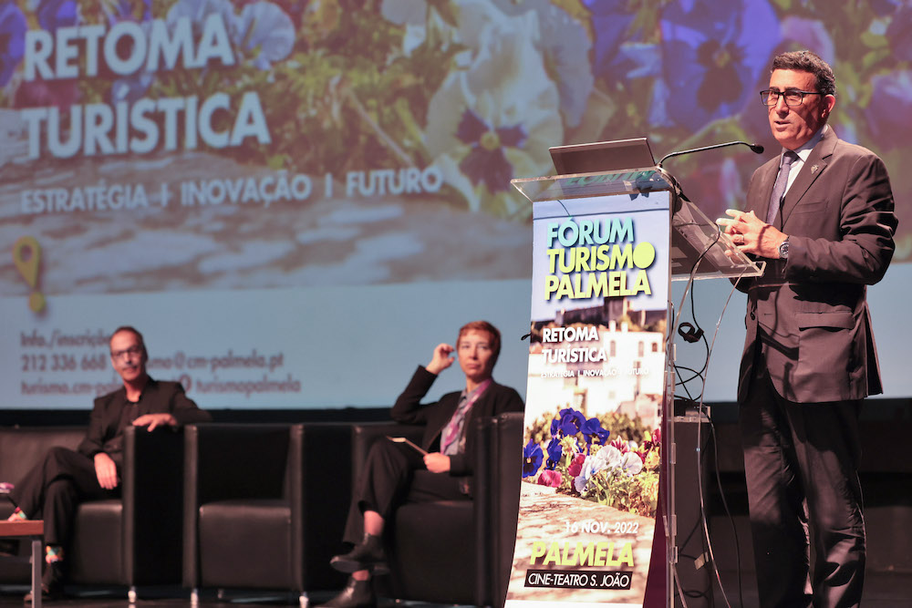 Álvaro Amaro, presidente da Câmara Municipal de Palmela, no Fórum Turismo Palmela, dedicado à "Retoma Turística".