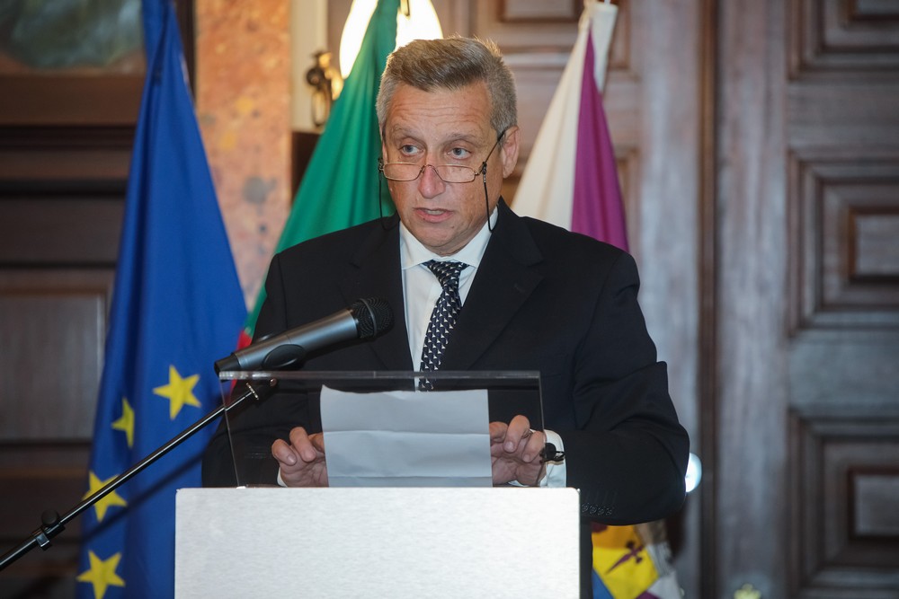 Vice-presidente da Associação de Ténis de Setúbal, Jorge Manuel Marques, na cerimónia de assinatura do protocolo para a cedência dos campos desportivos do Parque Verde da Bela Vista ao Clube de Ténis de Setúbal.