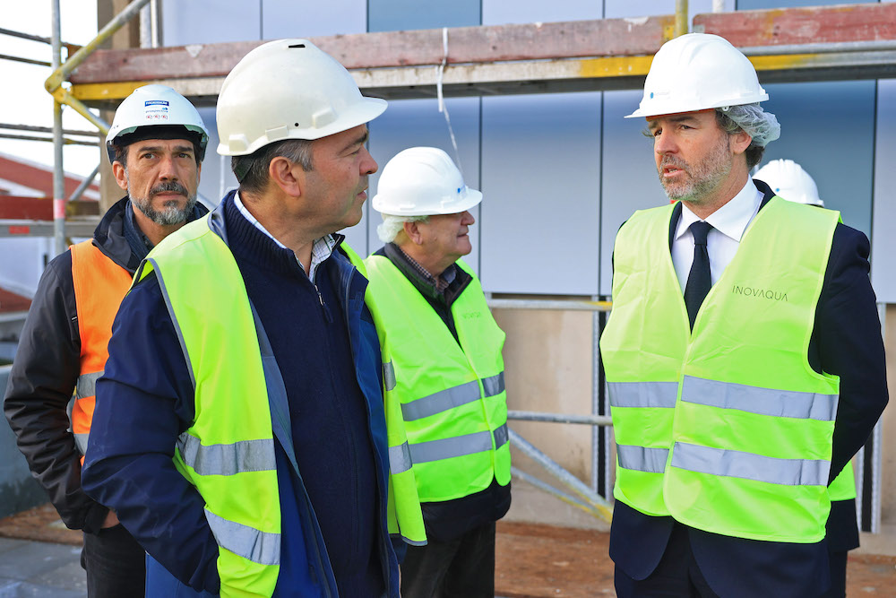 Vereador Pedro Pina visitou as obras da futura Unidade de Saúde Familiar de Azeitão.