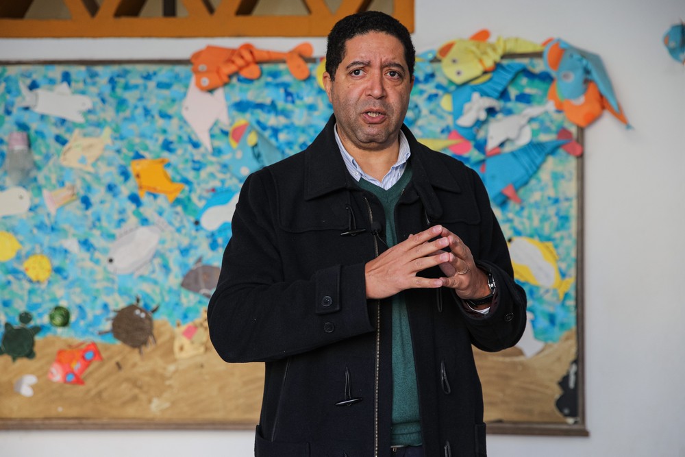 Descentralização de competências - Executivo da Câmara visitou Escola Básica do Bairro da Conceição com o presidente da Junta de Freguesia de São Sebastião, Nuno Costa.