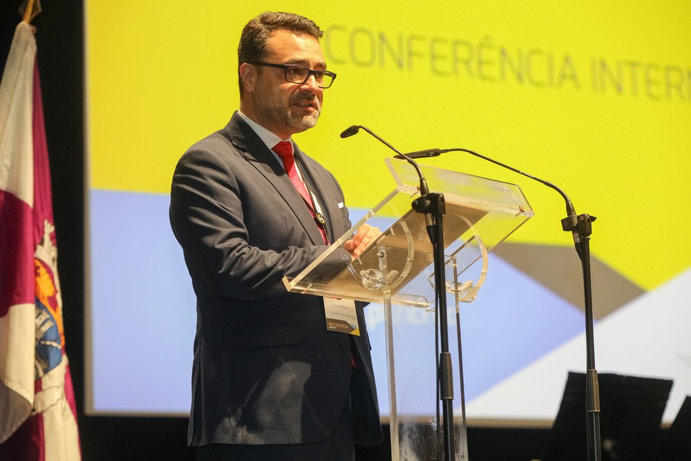 Pedro Ferreira, vice-presidente do Instituto Politécnico de Setúbal, na abertura da III Conferência Internacional Riscos, Segurança e Cidadania