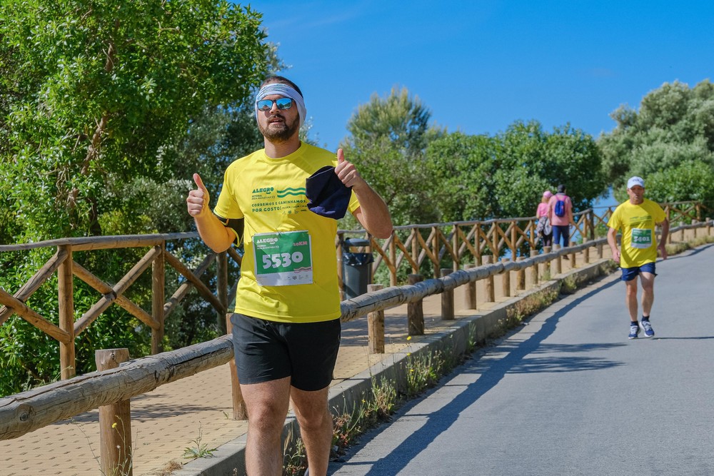 Trajeto na Serra da Arrábida foi desafio acrescido para os atletas (Foto: André Areias)