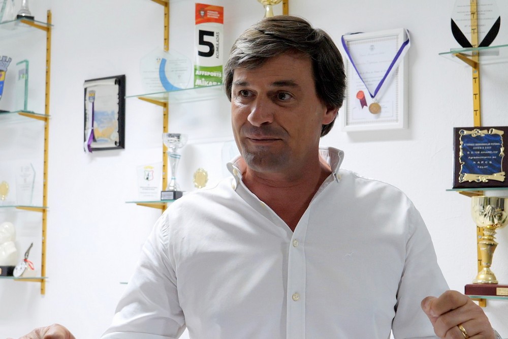 Luís Matos, membro do executivo da Junta de Freguesia de São Sebastião, na tomada de posse dos corpos sociais do Núcleo de Árbitros de Futebol da Cidade de Setúbal