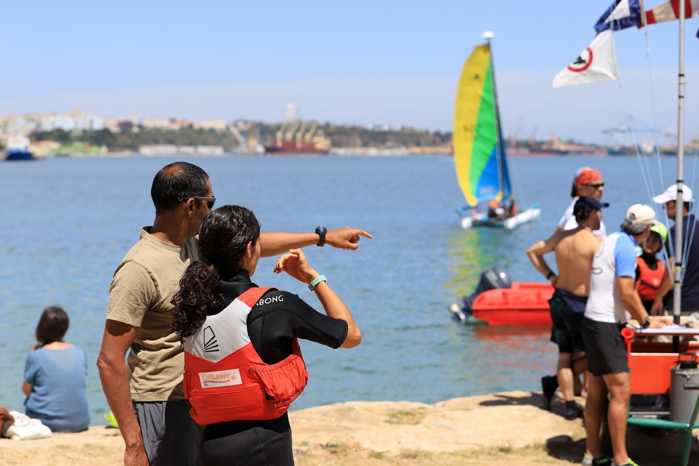 Regatas de vela no rio Sado