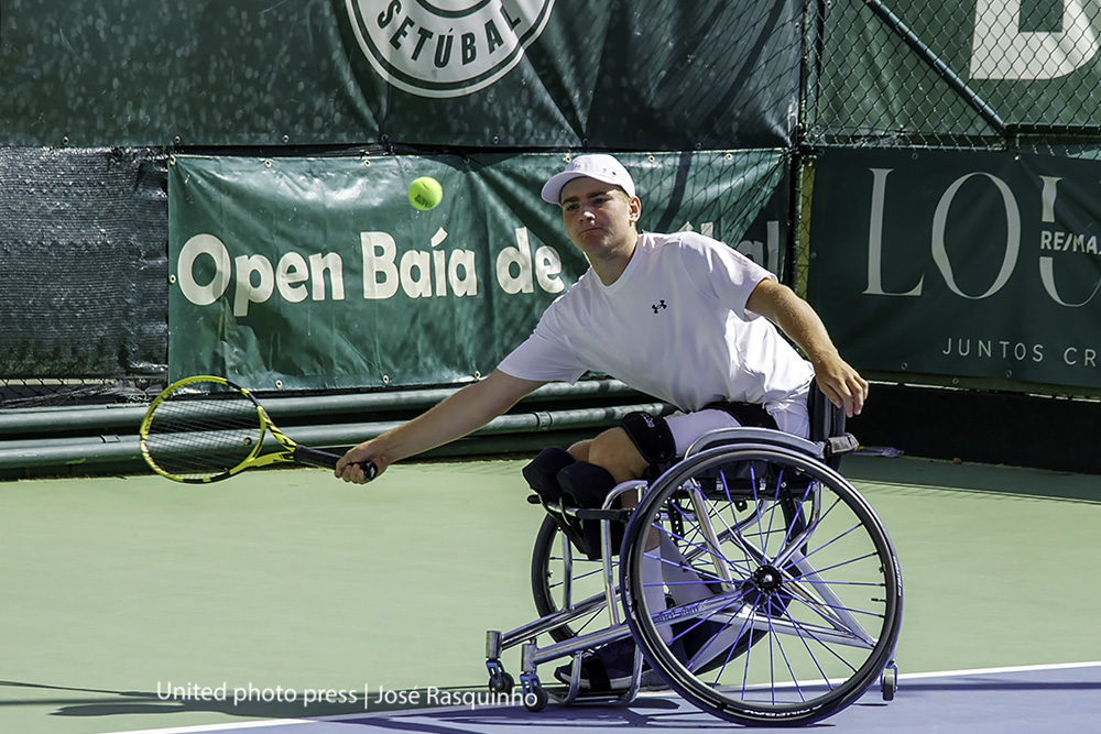 Andrew Penney, finalista vencido dos torneios do circuito mundial em cadeiras de rodas X Open Baía de Setúbal e CTS 75th Anniversary Wheelchair International Open