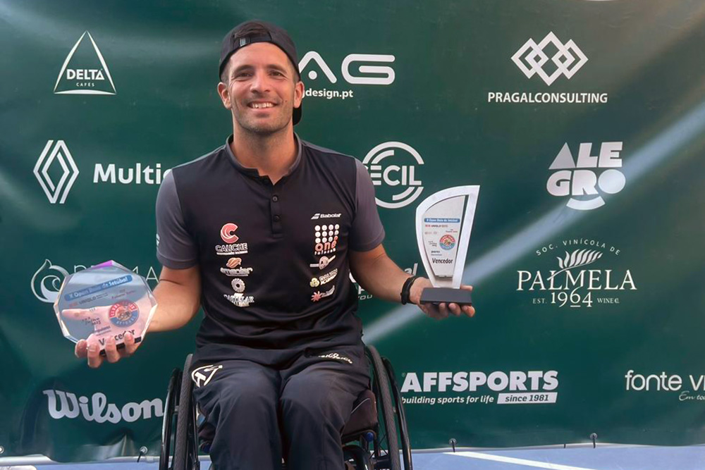 Enrique Siscar Meseguer, vencedor dos torneios do circuito mundial em cadeiras de rodas X Open Baía de Setúbal e CTS 75th Anniversary Wheelchair International Open