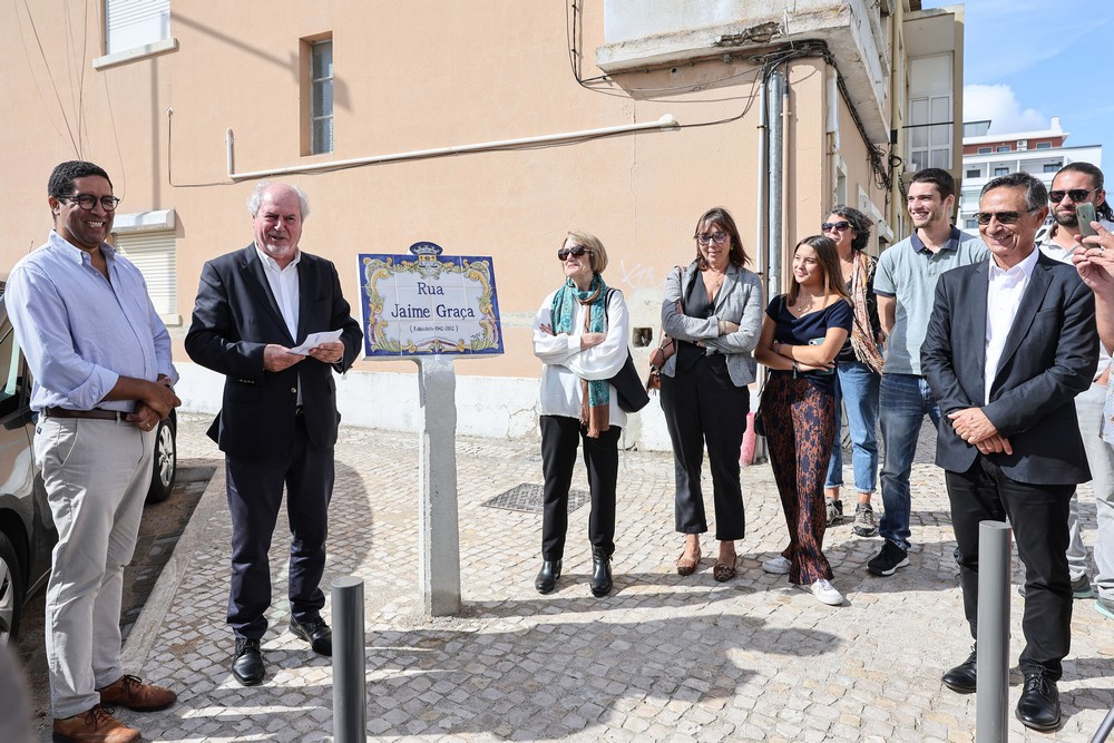 Descerramento da placa toponímica Rua Jaime Graça