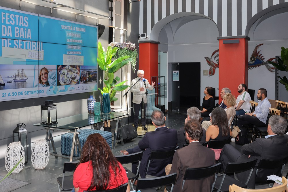 Festas da Baía de Setúbal - Conferência de Imprensa - apresentação -presidente da Câmara Municipal de Setúbal, André Martins