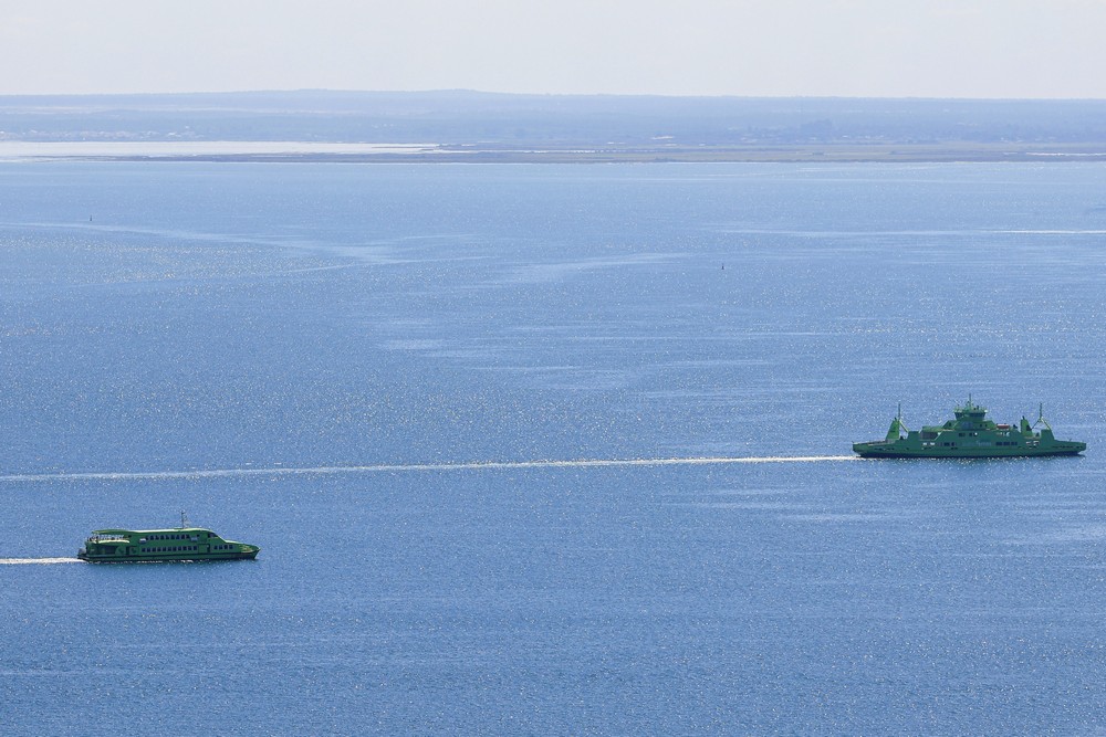 Travessia fluvial do Sado - Setúbal Troia | Conferência de imprensa conjunta dos presidentes das câmaras municipais de Grâncola, António Figueira Mendes, de Setúbal, André Martins, e de Alcácer do Sal, Vítor Proença