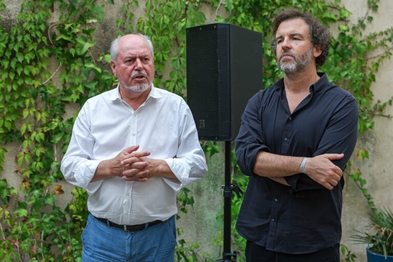 11.º aniversário da Casa da Cultura de Setúbal - presidente da Câmara Municipal, André Martins, e vereador da Cultura, Pedro Pina