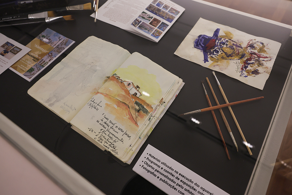 Inauguração da exposição de António Madureira Pais “Bairro Salgado – do bairro ao museu com aguarelas”, no Museu do Trabalho Michel Giacometti