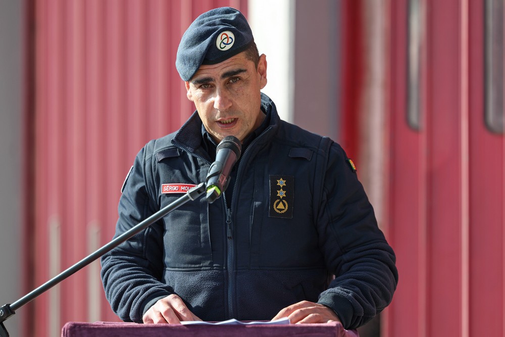 Companhia de Bombeiros Sapadores de Setúbal celebrou 238 anos - comandante sub-regional da Península de Setúbal da Autoridade Nacional de Emergência e Proteção Civil, Sérgio Moura