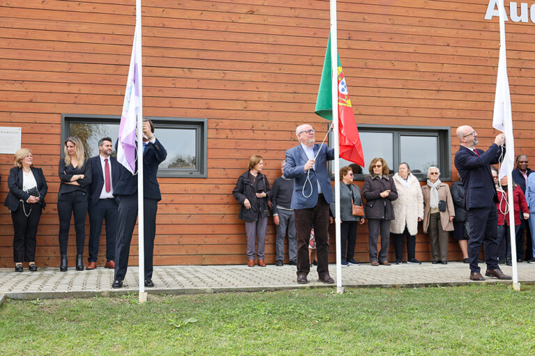 471.º aniversário da Freguesia de São Sebastião - Presidentes da Câmara Municipal, André Martins, da Junta de Freguesia, Luís Matos, e da Assembleia de Freguesia, João Pires