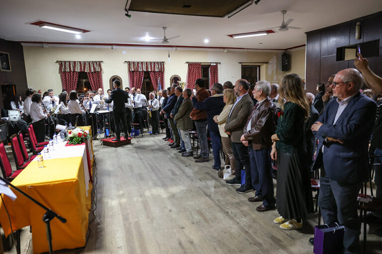Sociedade Musical e Recreativa União Setubalense festejou 125 anos - presidentes da Câmara e da coletividade, André Martins e Rute Vieira, assistem à atuação da Banda da Sociedade Musical Capricho Setubalense