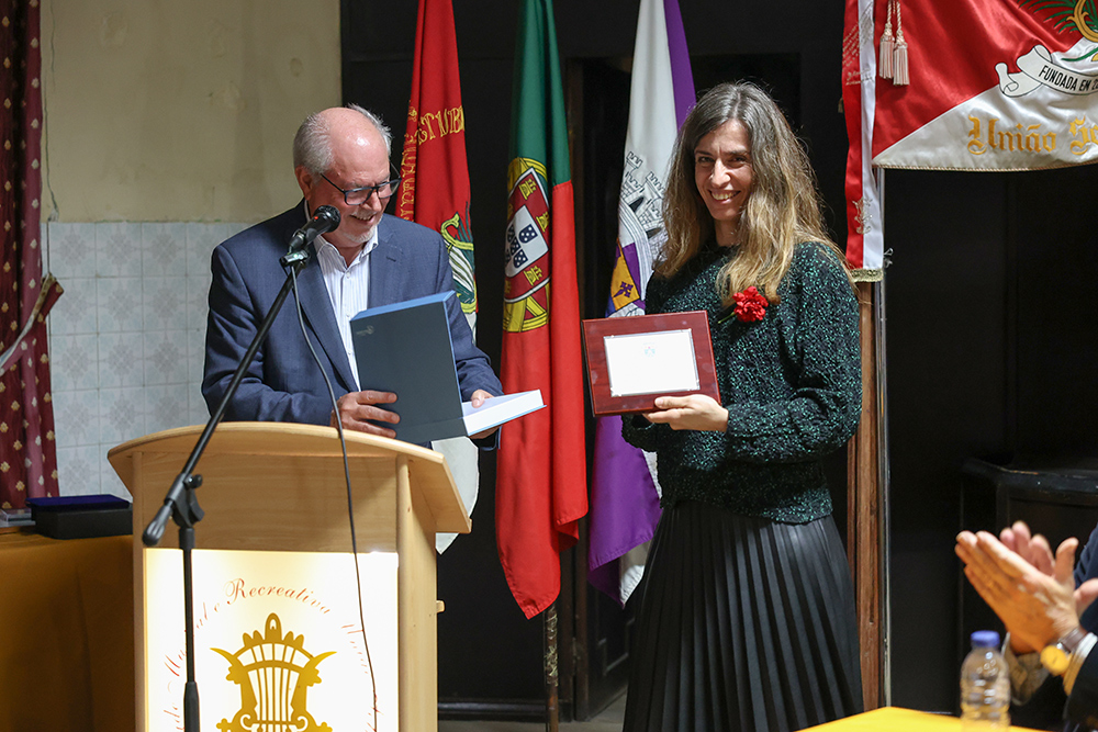 Sociedade Musical e Recreativa União Setubalense festejou 125 anos - presidentes da Câmara e da coletividade, André Martins e Rute Vieira