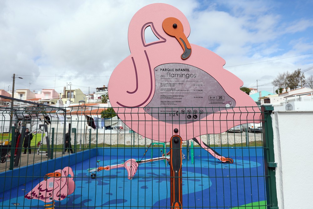 Inauguração do novo parque infantil Os Flamingos, na Quinta do Meio, Praias do Sado