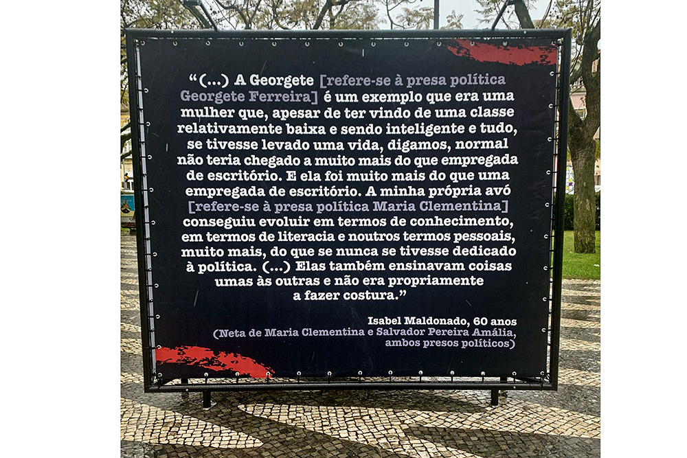 Instalação na Avenida Luísa Todi antecipa exposição “Mulheres na Resistência à Ditadura em Setúbal”