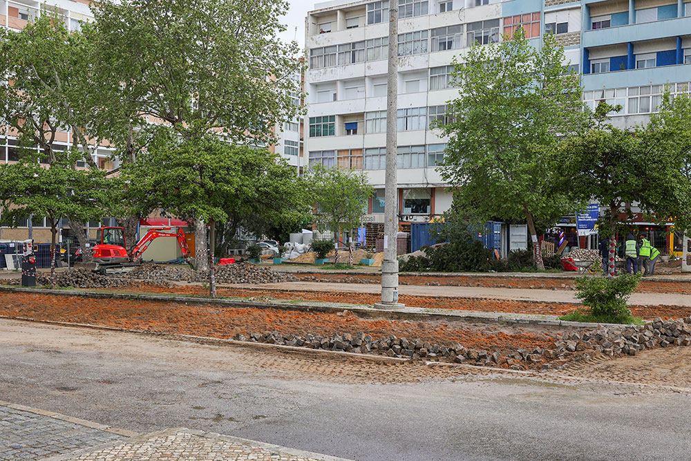 A Praça do Brasil está a avançar para uma nova fase de requalificação urbana