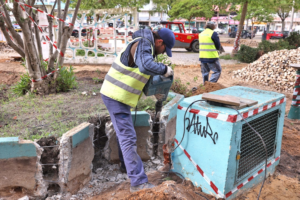 A Praça do Brasil está a avançar para uma nova fase de requalificação urbana