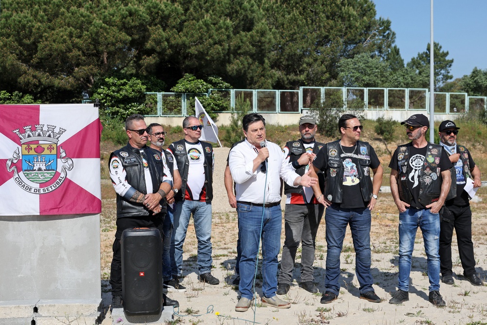 Lançamento da primeira pedra da nova sede do Moto Clube de Setúbal - presidente da União das Freguesias de Setúbal, Rui Canas