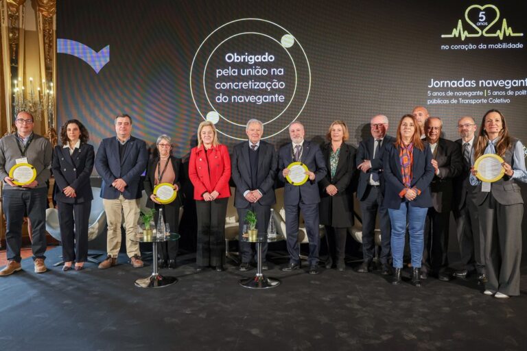 Presidente da Câmara, André Martins, na abertura das “Jornadas Navegante – 5 anos de Navegante | 5 anos de políticas públicas de Transporte Coletivo”, que assinalaram o quinto aniversário do sistema Navegante, no Palácio Nacional de Queluz