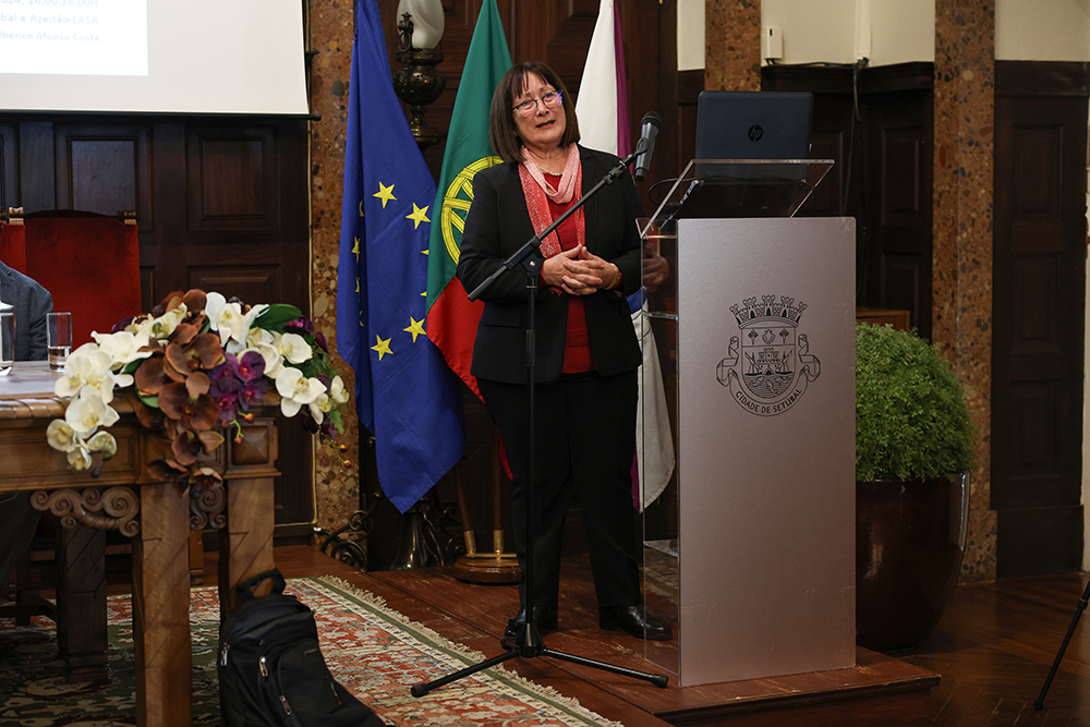 Conferência “A oposição católica ao Estado Novo em Setúbal” - Presidente da LASA - Liga dos Amigos de Setúbal e Azeitão, Maria Joaquina Soares