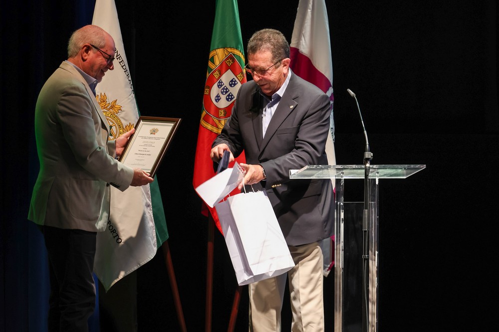 Congresso do centenário da Confederação Portuguesa das Coletividades de Cultura, Recreio e Desporto - Presidentes da Câmara, André Martins, e da CPCCRD, João Bernardino