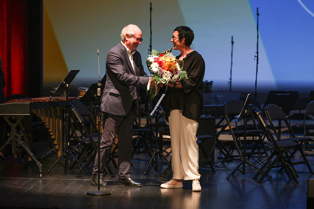 Abertura do 12.º Festival Internacional de Música de Setúbal - Presidente da Câmara, André Martins, e Lucy O’Rorke, diretora de projetos do Helen Hamlyn Trust
