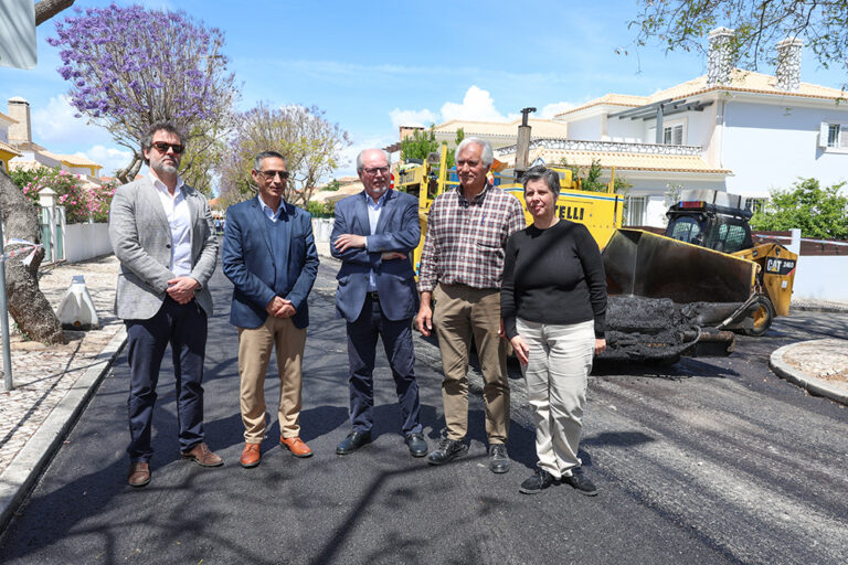 O Executivo visitou mais uma obra qualificadora do território