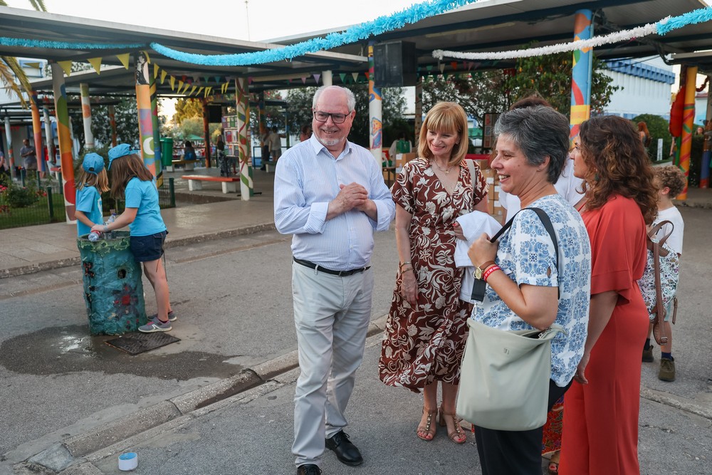 19.ª Festa do Agrupamento de Escolas de Azeitão - Arraial de fim de ano letivo - Presidente e vice-presidente da Câmara, André Martins e Carla Guerreiro, e presidente da Junta de Freguesia de Azeitão, Sónia Paulo
