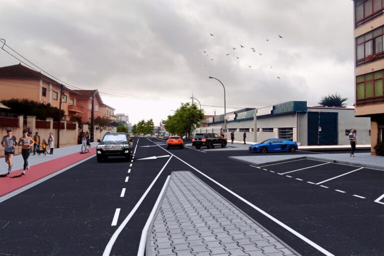 Imagens virtuais da futura configuração da Avenida dos Ciprestes