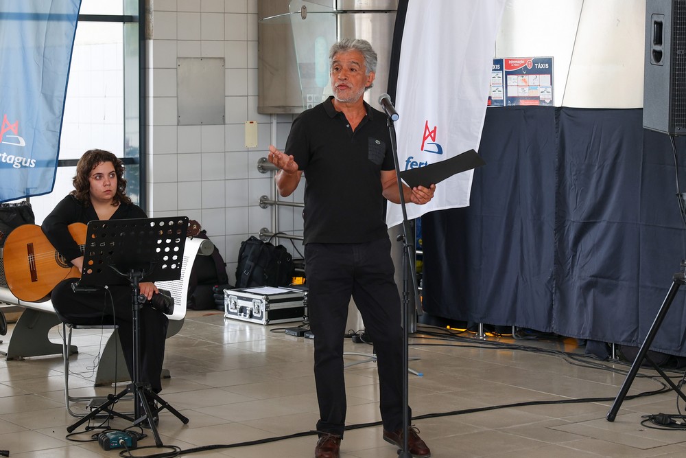 Inauguração do comboio da Fertagus Sebastião da Gama - estação de Coina - João Completo