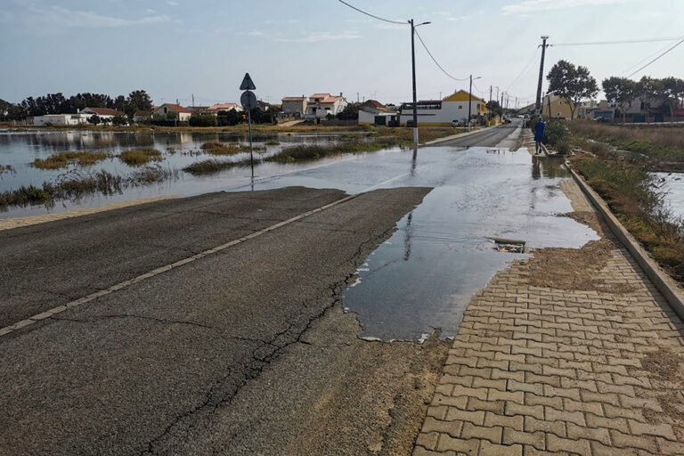 Inundação estuarina - Estrada de Santo Ovídeo