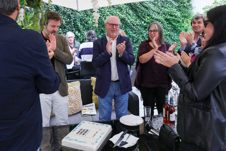 12.º aniversário da Casa da Cultura - Presidente da Câmara, André Martins, e vereador da Cultura, Pedro Pina