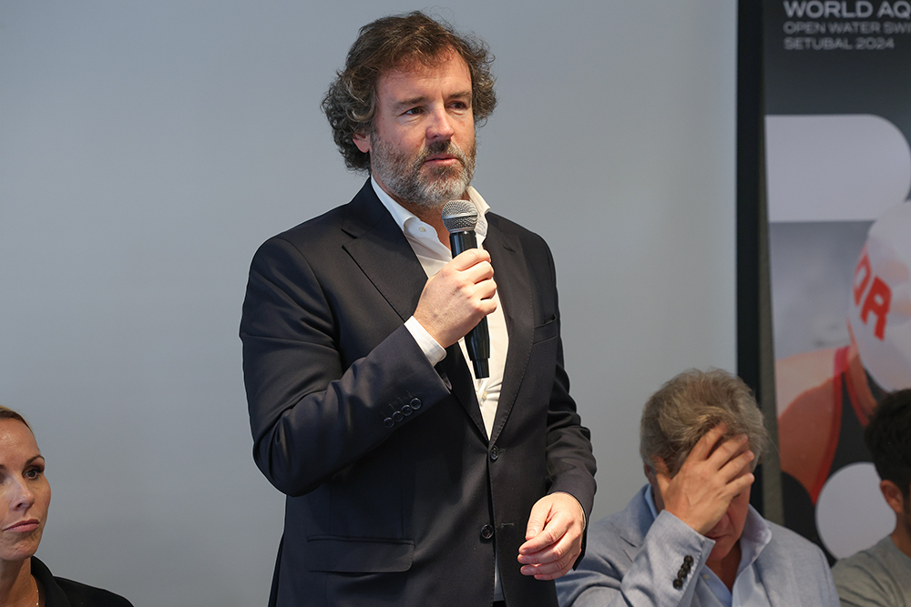 Conferência de imprensa da World Aquatics Open Water Swimming World Cup 2024