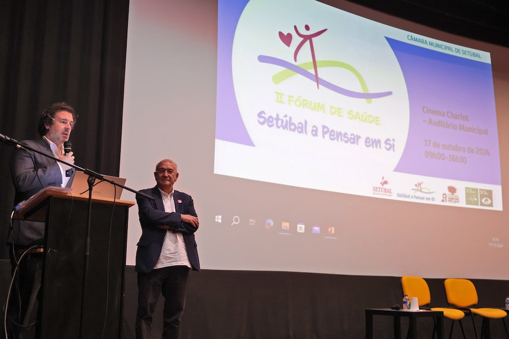 II Fórum de Saúde "Setúbal a Pensar Em Si" - vereador Pedro Pina e médico Joaquim Judas