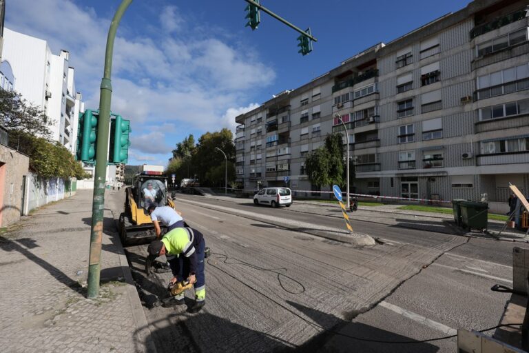 Beneficiação de troço rodoviário da Estrada de Palmela