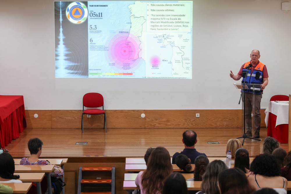 Simulacro de Sismo - Dia Internacional para a Redução do Risco de Desastres - Escola Profissional de Setúbal